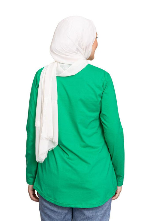 Green Printed Long - Sleeve Design 38 - Khotwh